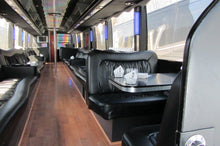 Load image into Gallery viewer, 56 Passenger Prevost Lounge Party Bus - NY Wine Tours
